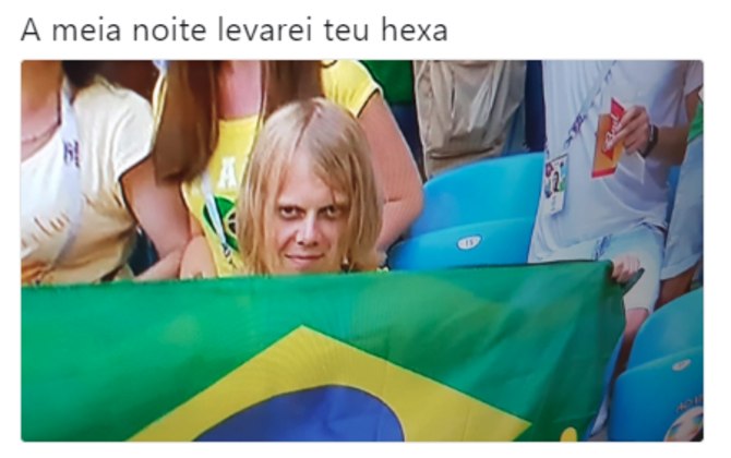 Torcedor com olhar assustador rende memes em jogo do Brasil
