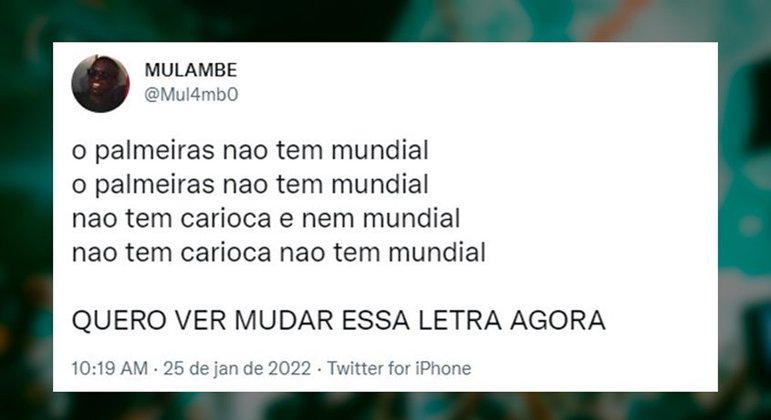 Palmeiras já tem Copinha; agora vai atrás do Mundial - 25/01/2022