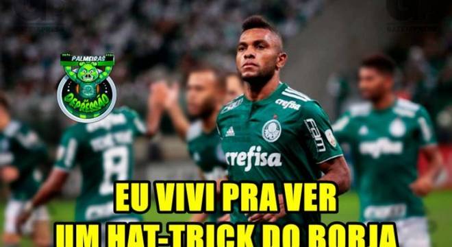 Torcedores do Palmeiras brincam após boa atuação de Borja e vitória na Libertadores