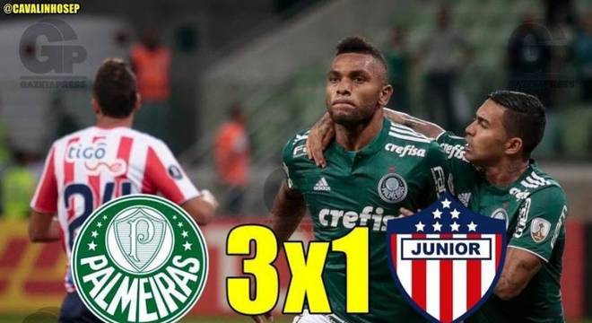 Torcedores do Palmeiras brincam após boa atuação de Borja e vitória na Libertadores