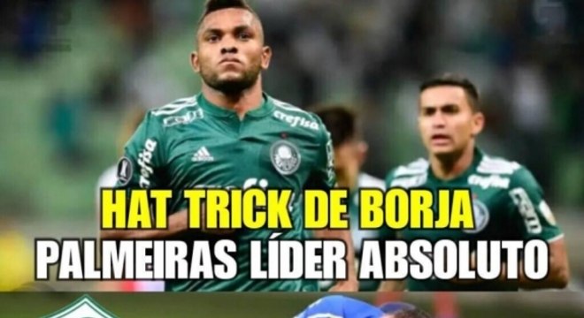 Torcedores do Palmeiras brincam após boa atuação de Borja e vitória na Libertadores