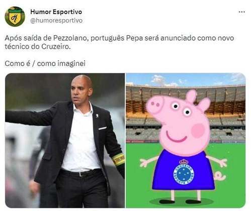 Torcedores fazem memes com possível chegada do português Pepa ao comando técnico do Cruzeiro