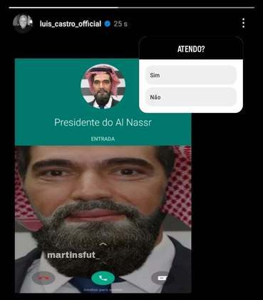 Torcedores fazem memes com possível troca de Luís Castro do Botafogo para o Al-Nassr