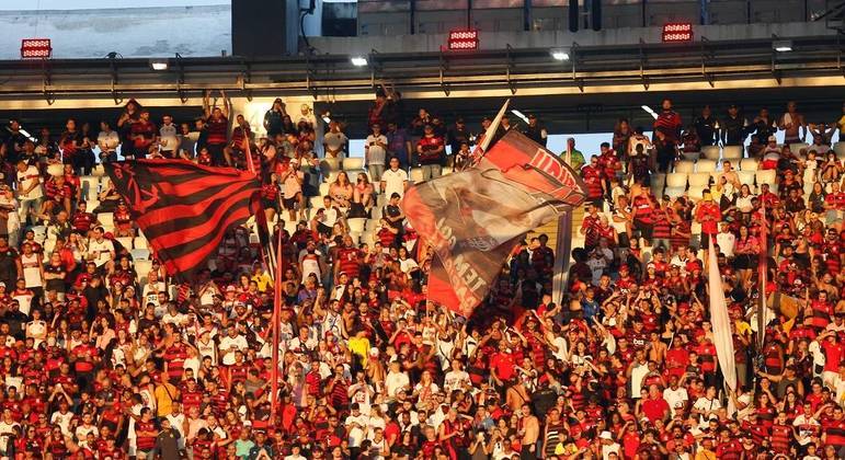 Torcida do Flamengo em jogo do time