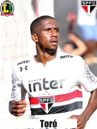 Toró - Retornou de empréstimo ao Atlético-GO nesta temporada e entra em ocasiões em que Rogério Ceni utiliza uma equipe mais alternativa
