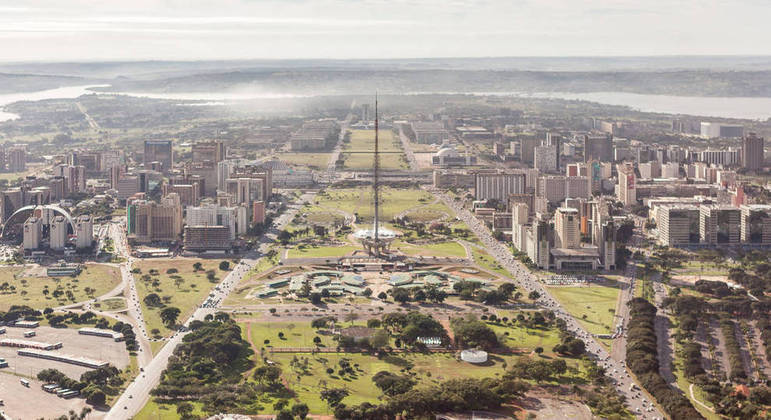 Eixo Monumental, em Brasília