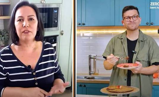 Receita fácil e saborosa de torta de chocolate sem glúten sem usar açúcar (Reprodução/Recordtv)