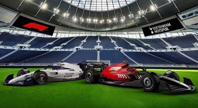 Em anúncio, carros da Fórmula 1 aparecem no gramado do Tottenham
