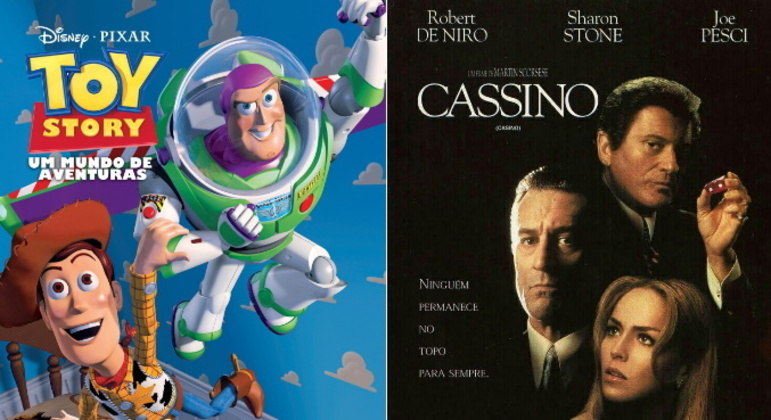 Toy Story e CassinoA querida animação da Pixar foi lançada em 22 de novembro de 1995, mesmo dia em que o filme do premiado cineasta Martin Scorsese