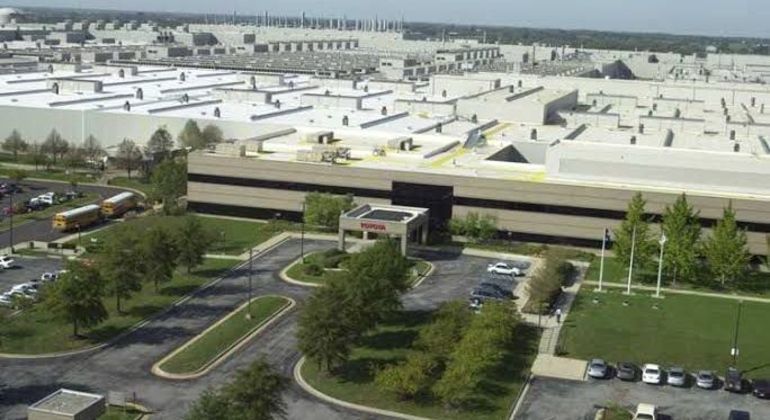 Fábrica da Toyota no estado do Kentucky