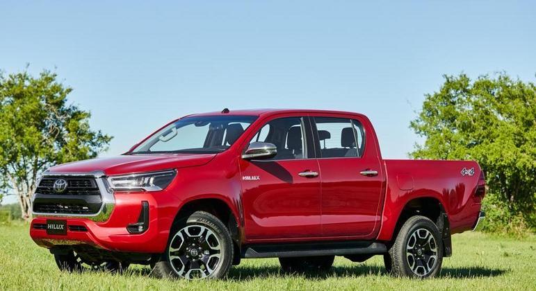 A Toyota acaba de apresentar a linha 2022 da picape Hilux com pequenas mudanças
