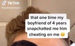 A jovem de 24 anos fez o vídeo para mostrar como descobriu a traição do sujeito que namorava há 4 anos