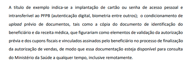 Trecho do relatório divulgado pela CGU sobre o programa Farmácia Popular