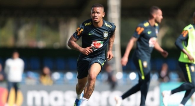 Gabriel Jesus treinou na reserva. Só para ganhar ritmo