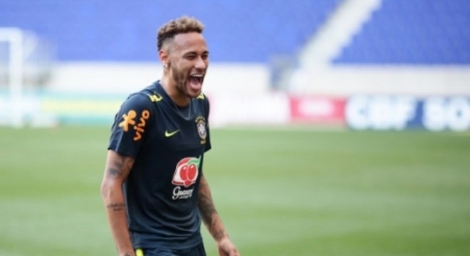 Treino da seleÃ§Ã£o brasileira - Neymar
