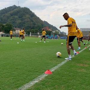 Treino santista na tarde deste 7/9