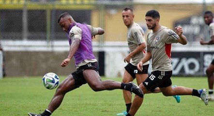 Treino do São Paulo em Fortaleza
