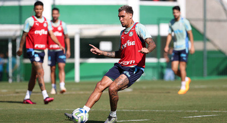 Palmeiras em treino para enfrentar o Barcelona Guayaquil