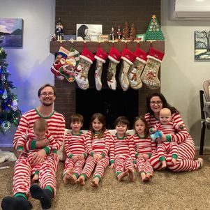 A família durante o último Natal 