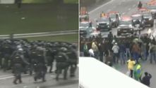 Tropa de choque da PM é acionada para conter manifestantes na Castello Branco (SP) pelo 2º dia