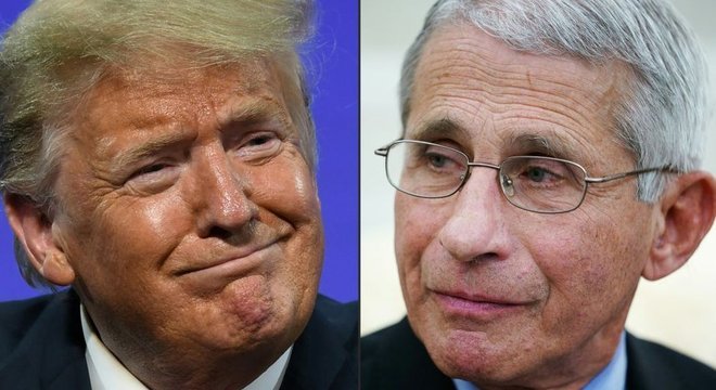 Trump diz que tem um bom relacionamento com Fauci