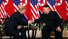 Trump e Kim se encontram em Hanói e trocam apertos de mão