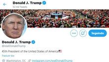 Após ter conta reativada, Donald Trump esnoba rede social Twitter