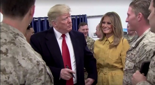 Presidente americano visitou o local ao lado da primeira dama em 2018