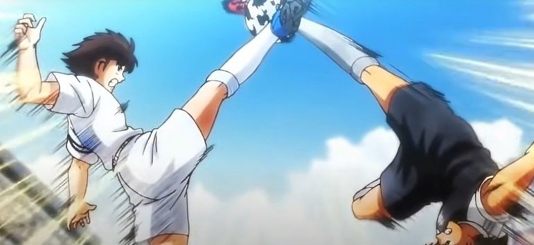 Tsubasa vs Hyuga - Anime: Super Campeões - Essa é a principal rivalidade do anime Super Campeões, sendo os dois excelentes jogadores de futebol que estão em busca de vitórias e títulos dentro de campo. 
