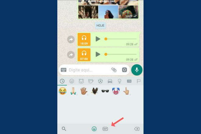 Como enviar um GIF pelo WhatsApp