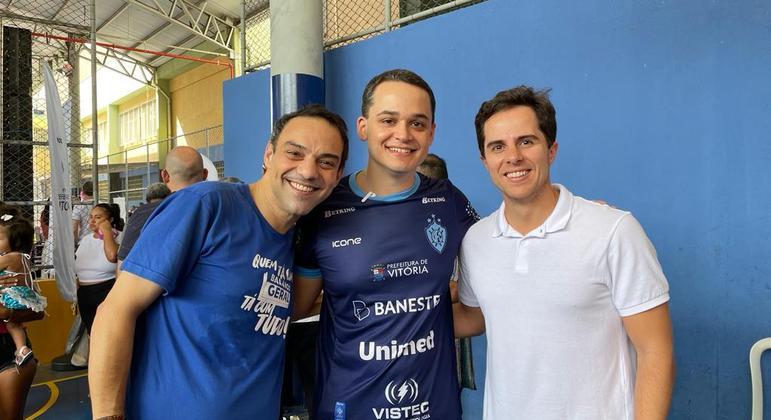 Michel Bermudes, Lorenzo Pazolini e Felipe Caroni.