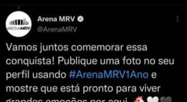 Tweet Atletico Mineiro Flamengo