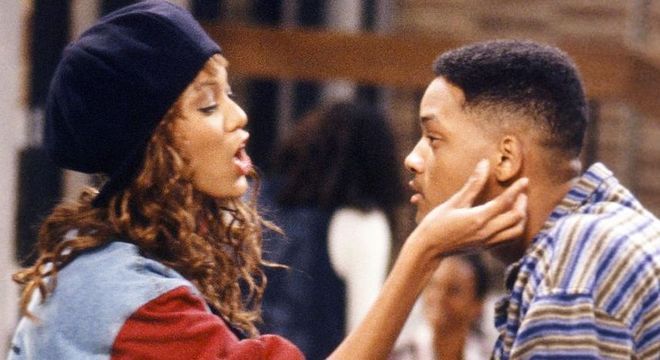 Tyra e Will Smith em "Um Maluco no Pedaço"