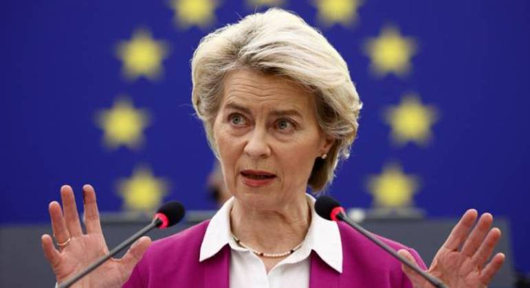 A presidente da Comissão Europeia, Ursula von der Leyen