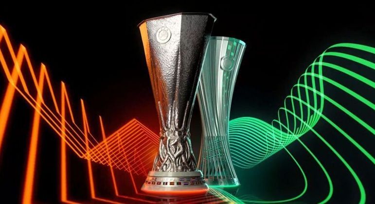 As taças da Europa League e da Conference League