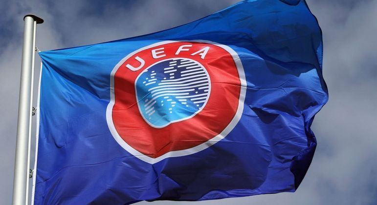 A bandeira da UEFA