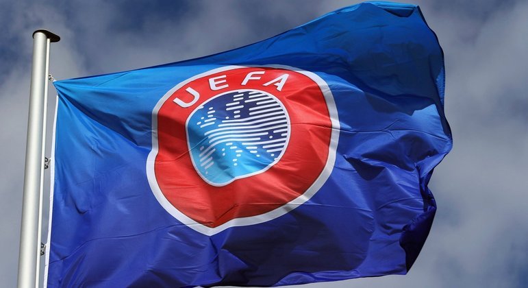 A bandeira da UEFA