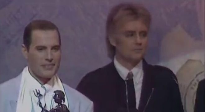Última aparição pública de Freddie Mercury