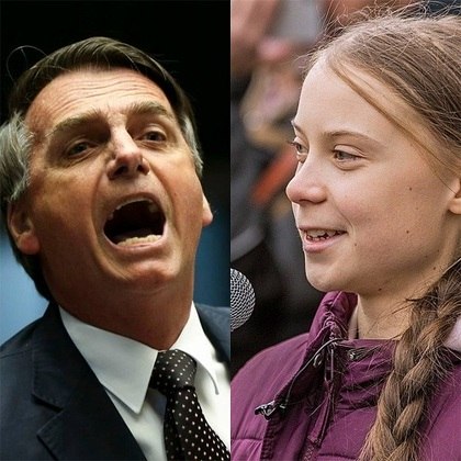 Um dia antes de ser nomeada “Pessoa do Ano” pela revista Time, em 2019, Greta se envolveu em uma polêmica com o ex-presidente Jair Bolsonaro.
