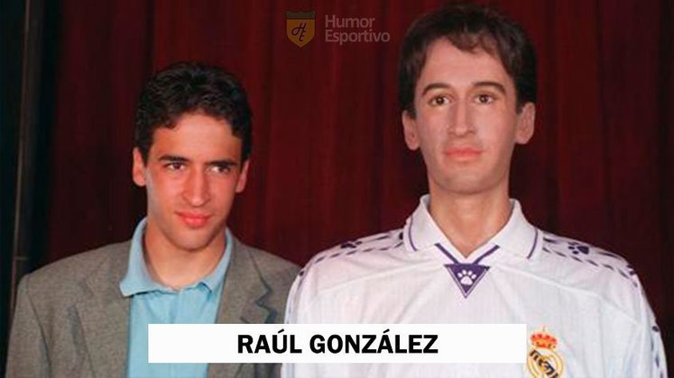 Um dos grandes ídolos da história do Real Madrid, Raúl também já ganhou homenagem em museu de cera.