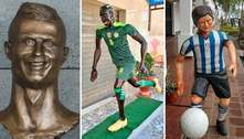 Estátua de Mané, de Senegal, é mais uma a virar meme na internet; relembre outras