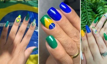 Conheça 10 estilos de unha criativos para se inspirar e arrasar na hora de torcer pelo Brasil (Reprodução/Instagram)