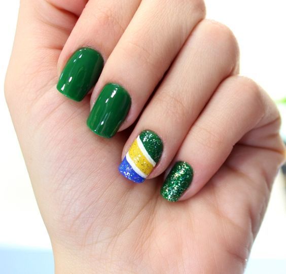 Copa do Mundo: veja 7 unhas decoradas para torcer pelo Brasil - Fotos - R7  Copa 2018