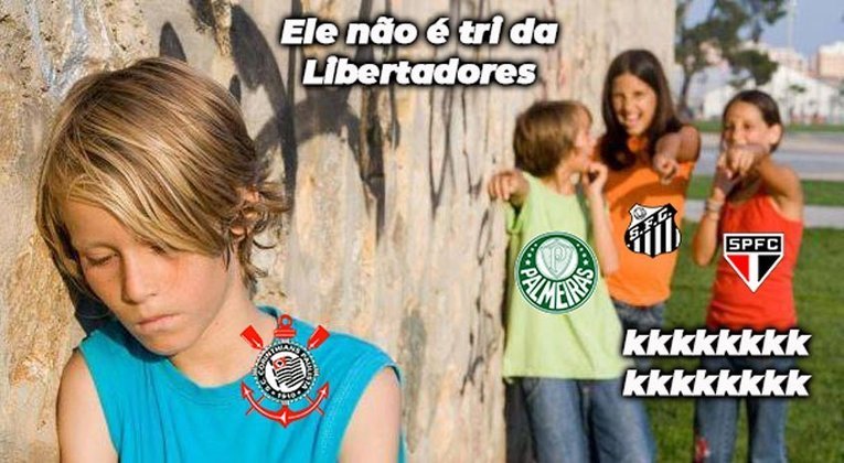 Único grande de São Paulo sem tri da Libertadores, Corinthians é alvo de memes.