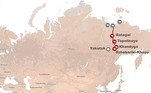 Diversas imagens da aparição do urso já foram registradas, e ambientalistas da Sibéria fizeram uma possível rota de migração dele