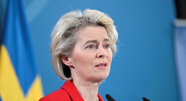 Ursula von der Leyen anunciou recomendação de dar a Ucrânia o estatuto de candidata à UE