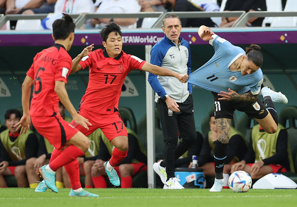 Uruguai X Coreia do Sul: veja as melhores fotos do jogo de