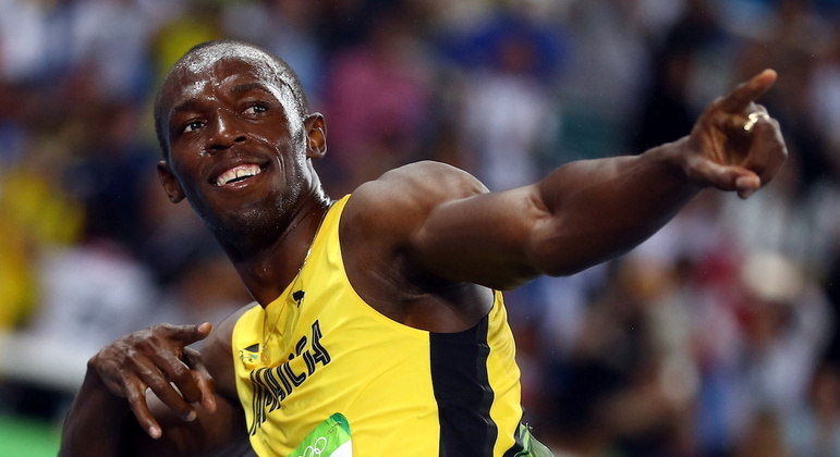 Usain Bolt em foto da Olimpíada do Rio em 2016