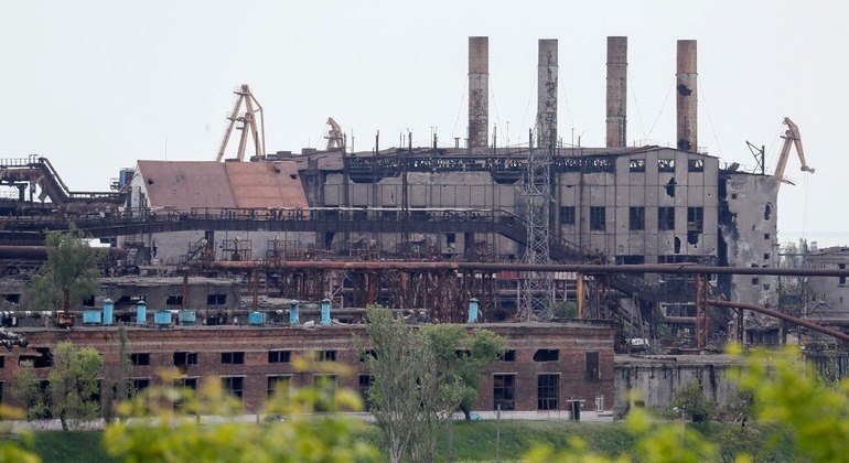 Usina siderúrgica de Azovstal é o lar de uma das maiores resistências ucranianas
