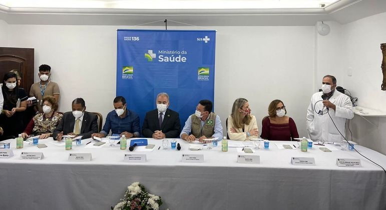 Evento do Ministério da Saúde em Salvador (BA) para anúncio do novo contrato
